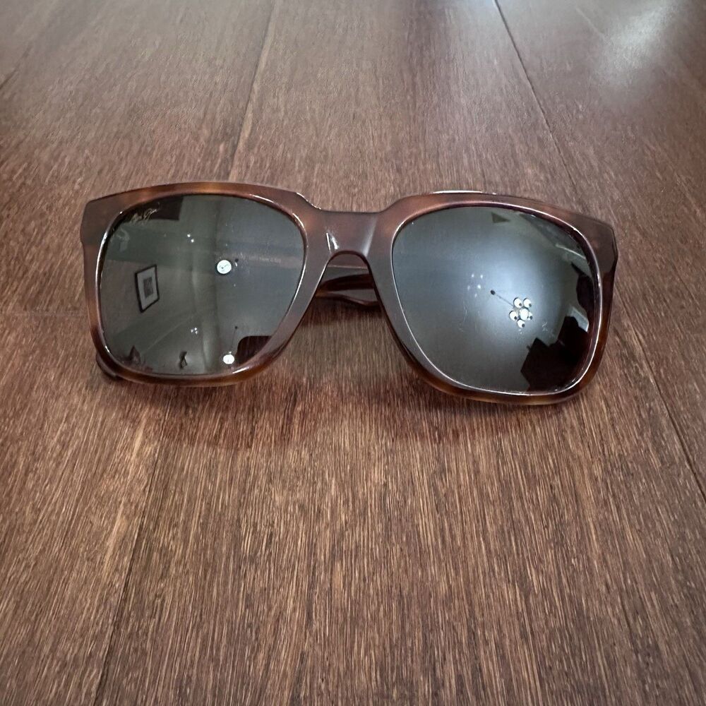 Maui Jim MJ739-02B Heliconia Sunglasses Brown Tortoise Square Frames 53 21 140